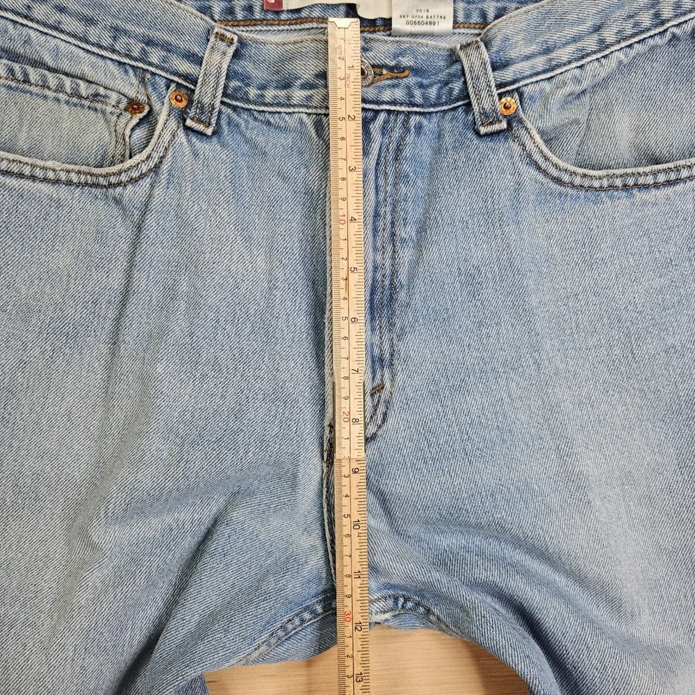 Vintage Y2K Levi 550 Jeans Mens 34x30 Fit 32x29 Blue Relaxed Fit Denim Pants